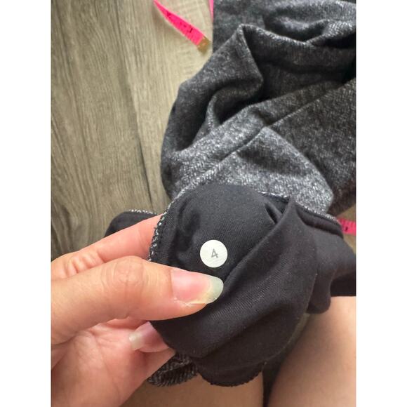 Lululemon Wunder Under High-Rise Herringbone Leggings Black White Size 4 EUC - Picture 5 of 7
